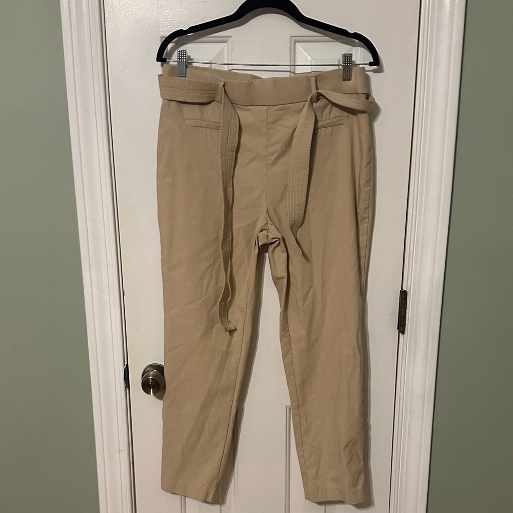 Jules & Leopold Tan Drawstring Chinos for Women